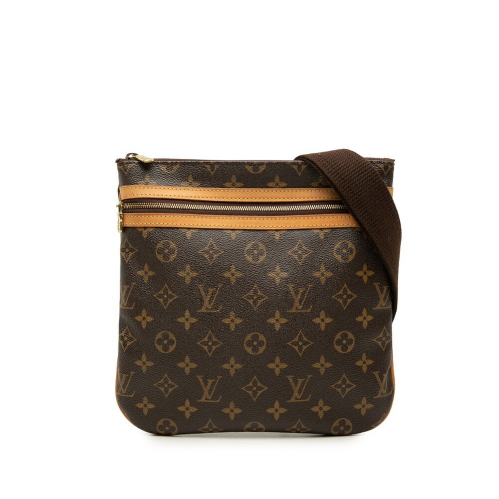 Louis Vuitton Monogram Pochette Bosphore Crossbody Shoulder Bag M40044 Brown ...